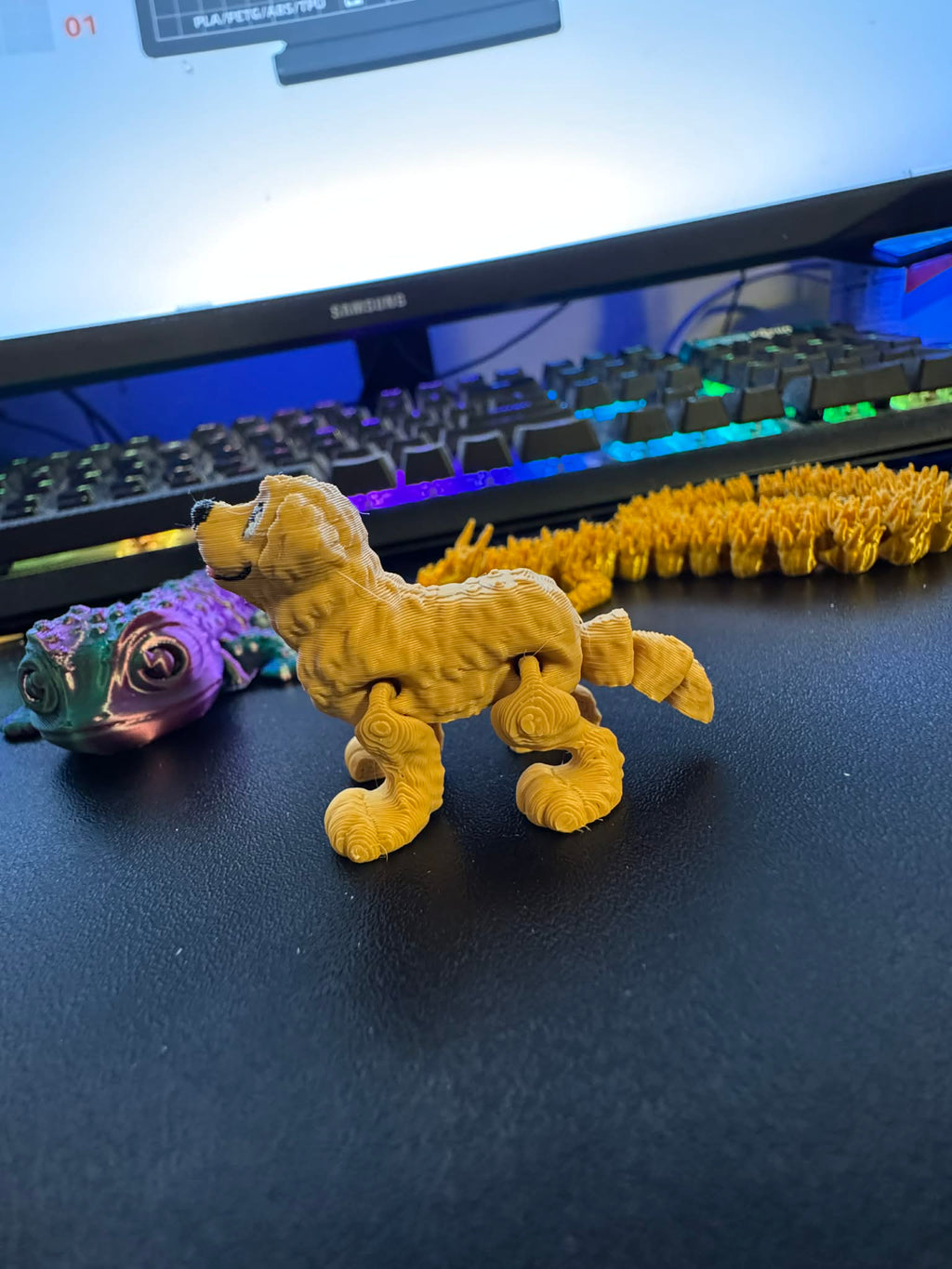 3D Printed Golden Retriever - Mini