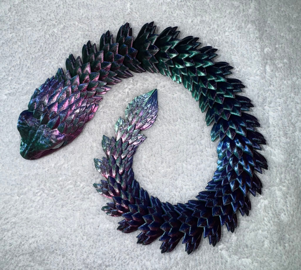 3D Printed Articulating Spiny Snake