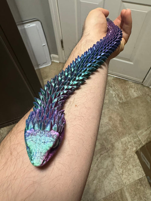 3D Printed Articulating Spiny Snake